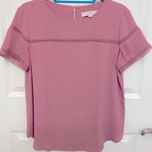 Loft S Mauve Blouse